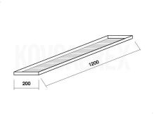 Police štítová 200x1200 mm