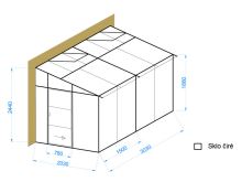 Skleníky ke zdi DELTA