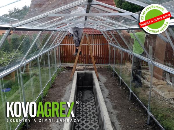 Příplatek za montáž na kotevních pilotech pro skleník délky 5m-set 14 ks/750 mm