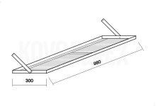 Police boční 300x980 mm