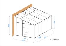 Skleníky ke zdi DELTA